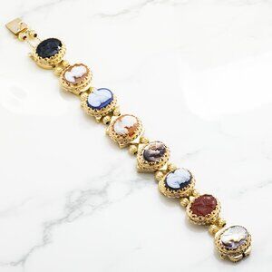 14k Yellow Gold Cameo Bracelet